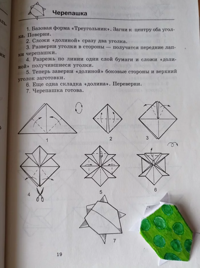 Черепашка - Черепаха, Длиннопост, Киригами