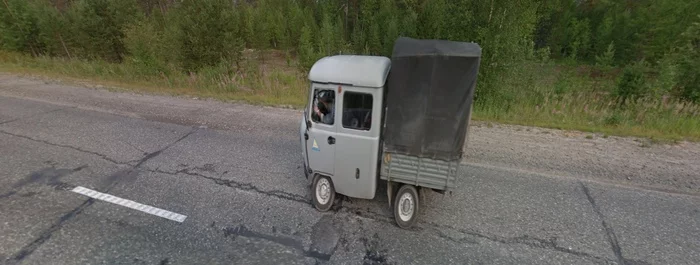 Compressed machines from google maps - Compression, Bug, Car, Humor, Google maps, Longpost