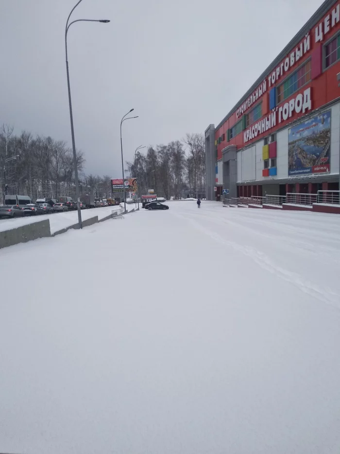 Опять зима и много снега - Снег, Весна, Нижегородская область, Кстово, Летняя резина