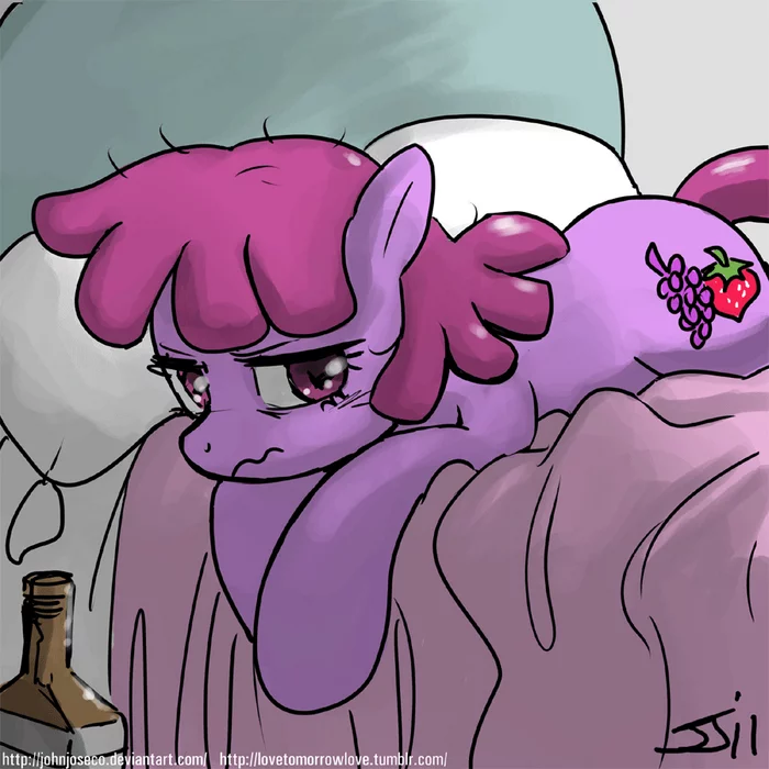 Stop drinking - Art, My little pony, PonyArt, Berry punch, Mat, John joseco