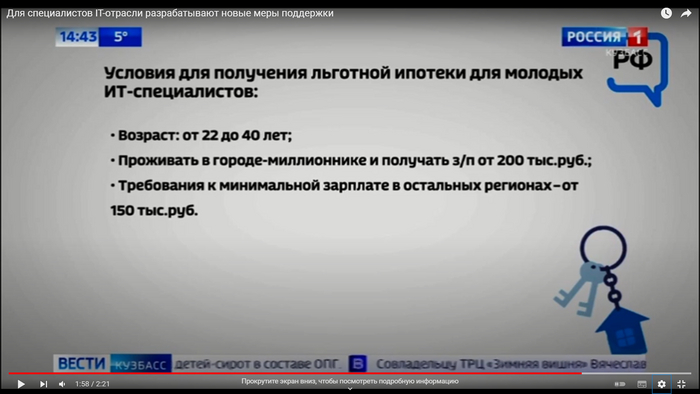 О мерах поддержки ИТ-индустрии