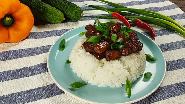 Pork belly in Chinese - My, Video recipe, Dinner, Preparation, Cooking, Yummy, Recipe, Meat, Video, Youtube, Longpost