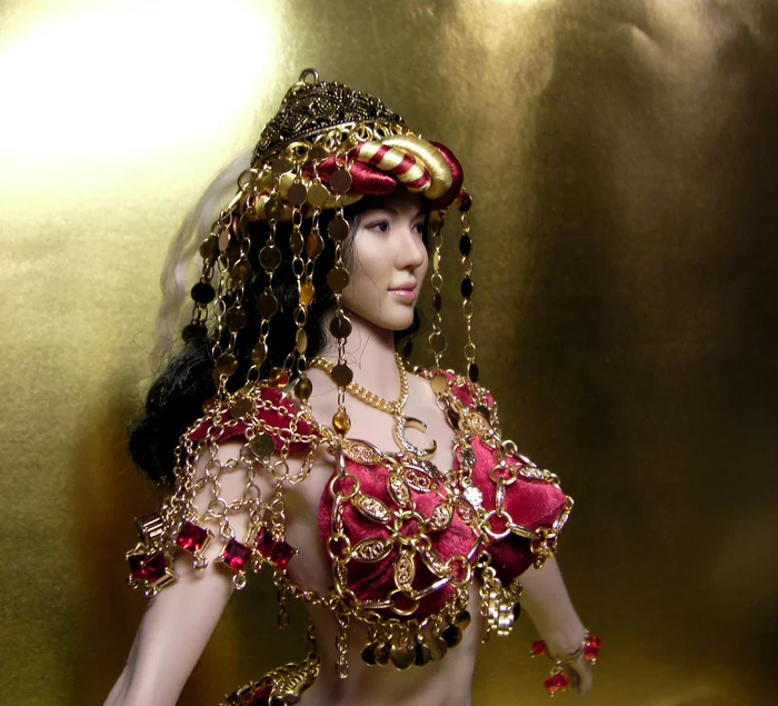 Doll Court Dancer of the Ancient East - My, Body, Jointed doll, Interior doll, Sexuality, belly dance, Bellidance, Brunette, Brown-haired woman, Longpost, , Repeat
