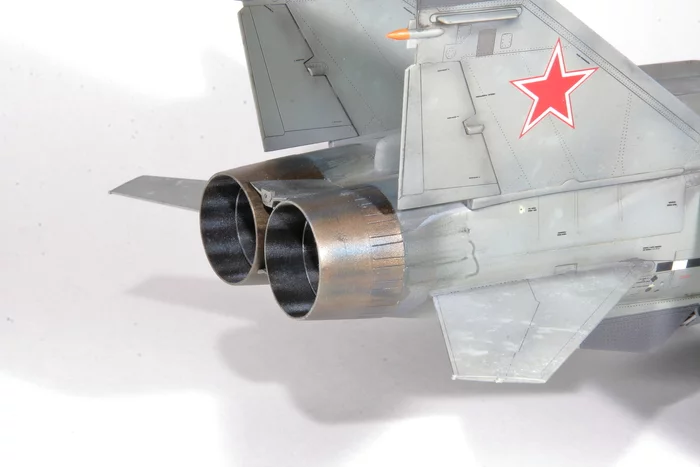 Minor alteration - My, Stand modeling, Aviation, MiG-31, Nozzle, Military aviation, Modeling, Scale model, Longpost, 