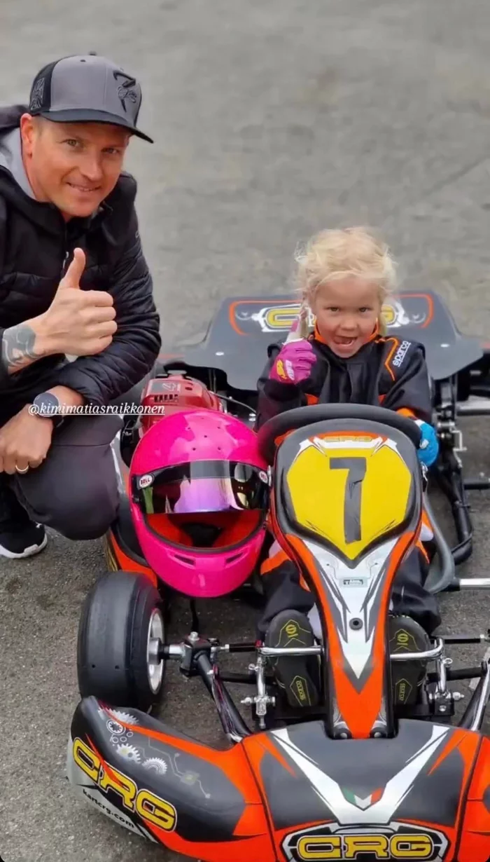 Raikkonen raises a rider as he goes - Auto, Автоспорт, Formula 1, Kimi Raikkonen, Racers, Daughter, 
