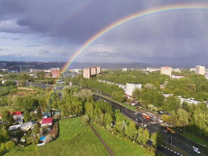 Rainbow - My, Rainbow, The photo, Nizhny Novgorod, 