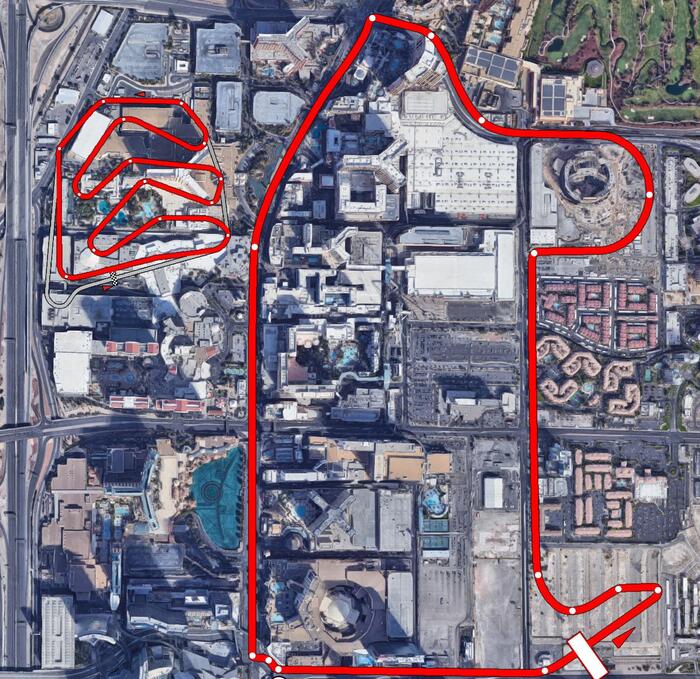 Comparison of two tracks for the Las Vegas Grand Prix - Formula 1, Las Vegas, Автоспорт, Track, Comparison, 