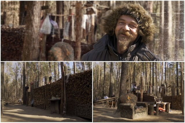 Sashka-leshiy and his glade: a Belarusian has set up camp near the city and hides there from the madness of the world - Adventures, Story, Hermits, Video, Youtube, Longpost, 