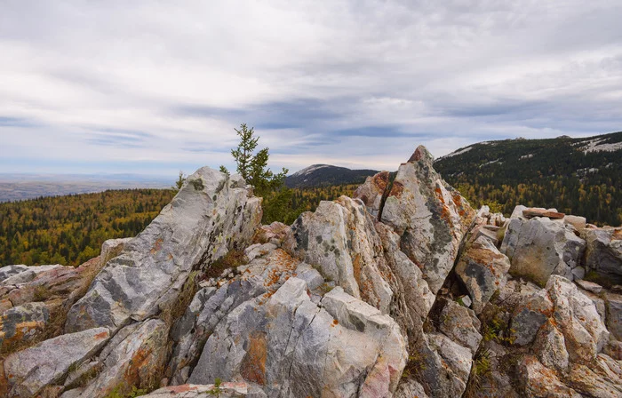 Autumn colors - My, Zyuratkul, Hill, The mountains, Nature, Autumn, Nikon d3400, Forest, The rocks, Ostanci, National park, beauty of nature, Sky, 