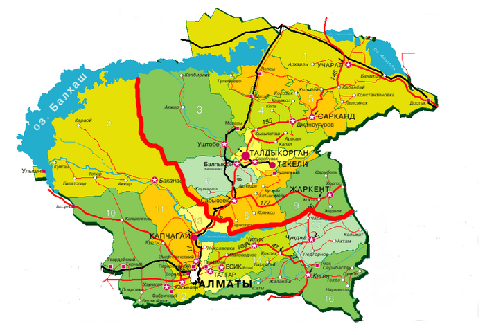 Как разделят Алматинскую область