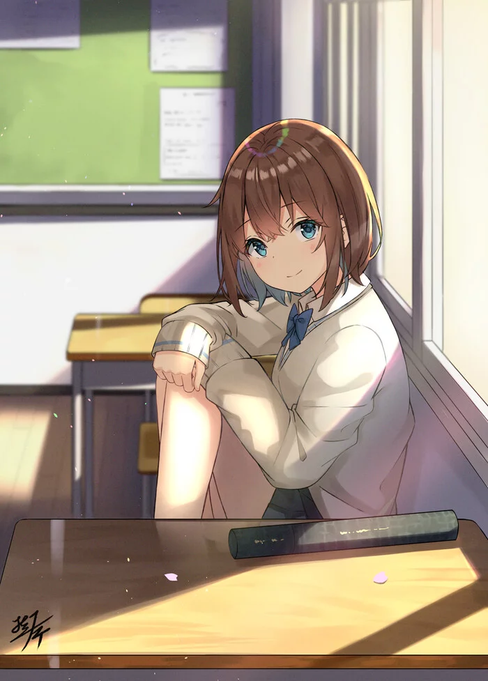 Graduate - Anime, Anime art, Anime original, Girls, Schoolgirls, , Snoot