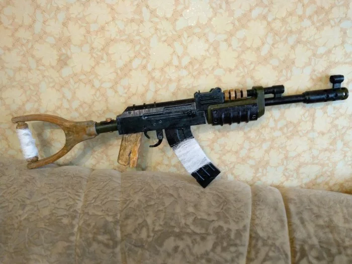 AK47 Rust - My, 3D печать, AK-47, Rust, 3D printer, Longpost, 
