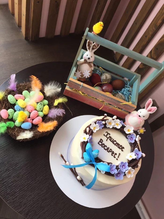 Easter - My, Cake, Confectioner, Confectionery, Easter, Easter eggs, Easter Bunny, Moscow, Moscow region, Art, Creation, 