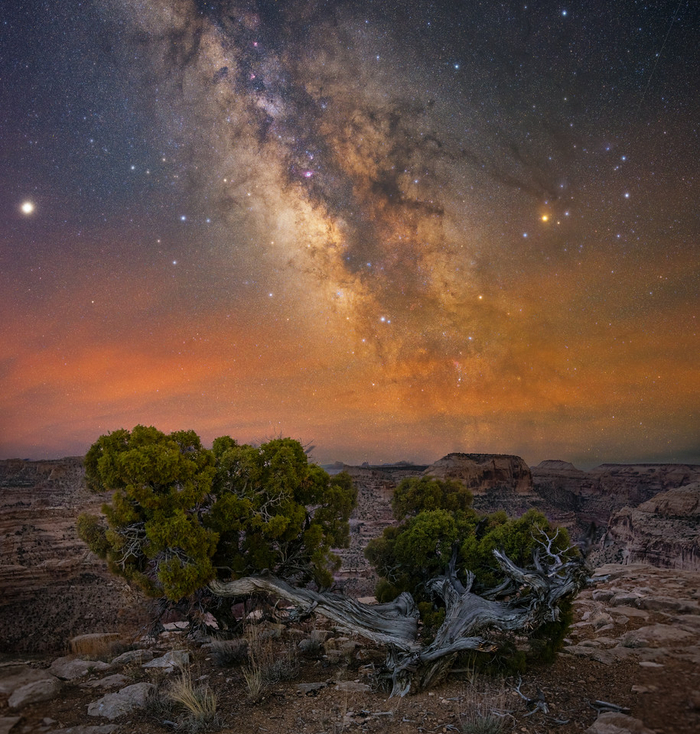 Млечный путь в небе над Аризоной. США