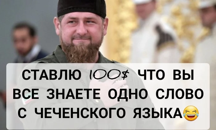 Come up with the name yourself and then I will change - My, Humor, Ramzan Kadyrov, Chechen language, Picture with text, 