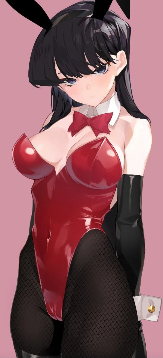 Кролик Коми-сан - NSFW, Аниме, Anime Art, Komi-San wa Comyushou desu, Shouko Komi, Bunnysuit, 