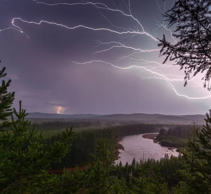Thunderstorm over the taiga, Amur Region - The photo, beauty, Amur region, Nature, beauty of nature, Thunderstorm, 