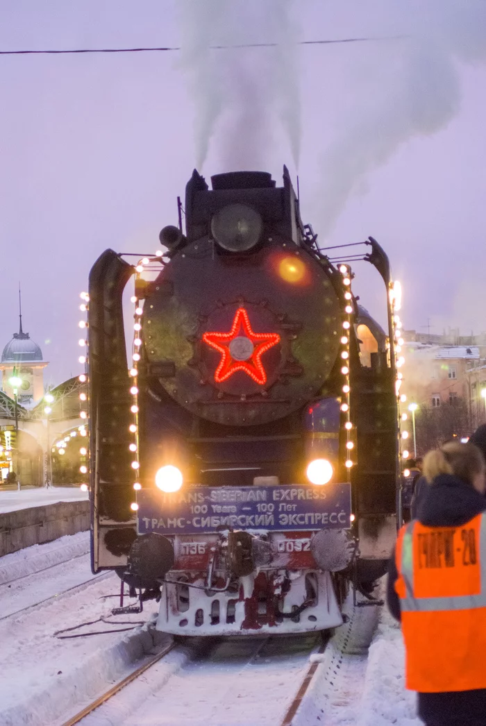 Промерзшее все - Паровоз, Поезд, Санкт-Петербург, Новый Год, Дед Мороз, Длиннопост, 