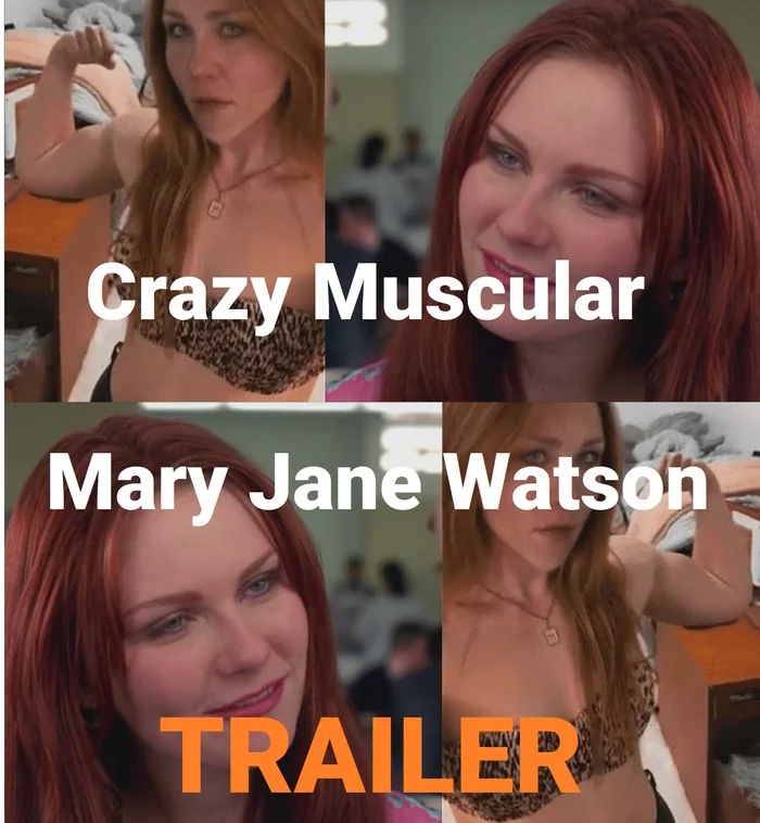 TRAILER - Crazy Muscular Mary Jane Watson -  MGA+ DEEPFAKE - NSFW, Моё, Девушки, Гифка, Спортивные девушки, Крепкая девушка, Фитнес, Сну-Сну, Бодибилдеры, Бодибилдинг, Фитоняшка, Мэри Джейн, Человек-Паук, Видео, Без звука, 