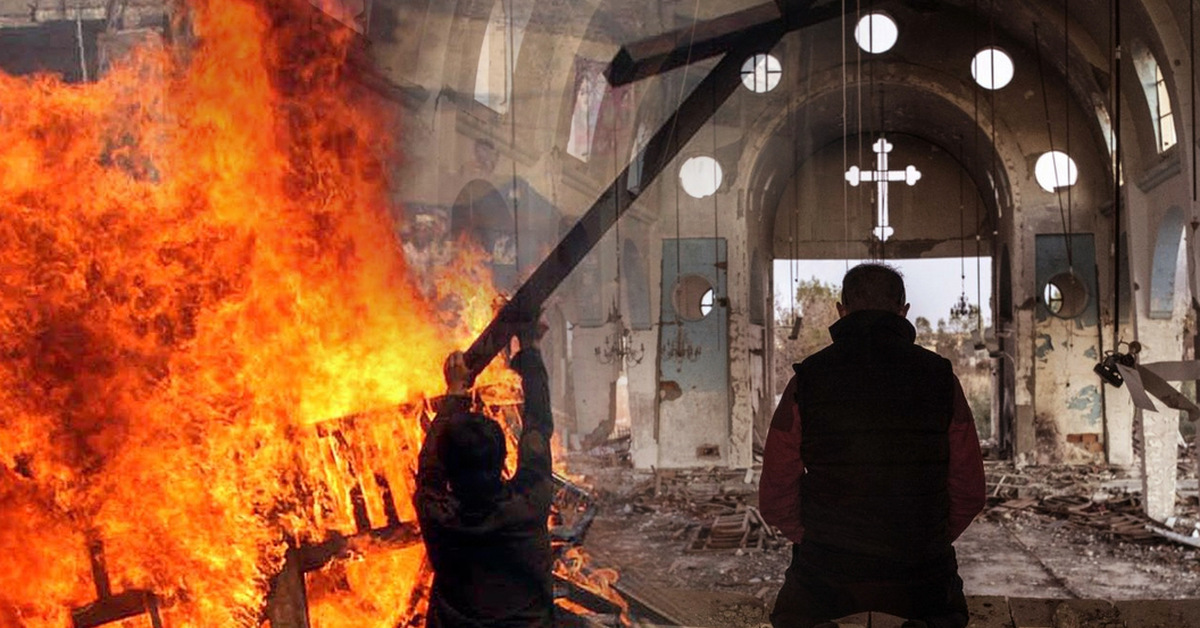 Христианский терроризм. Сожгли храм на Украине. Гонения на Церковь.