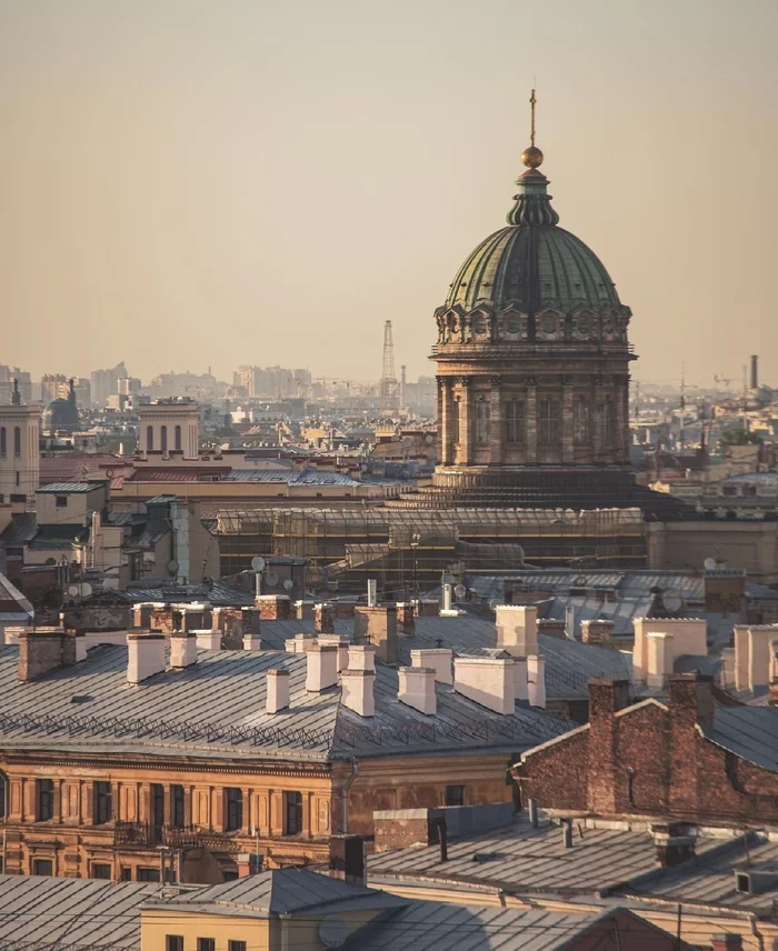 On one St. Petersburg roof - My, Saint Petersburg, The photo, Street photography, City from the roof, Longpost, 