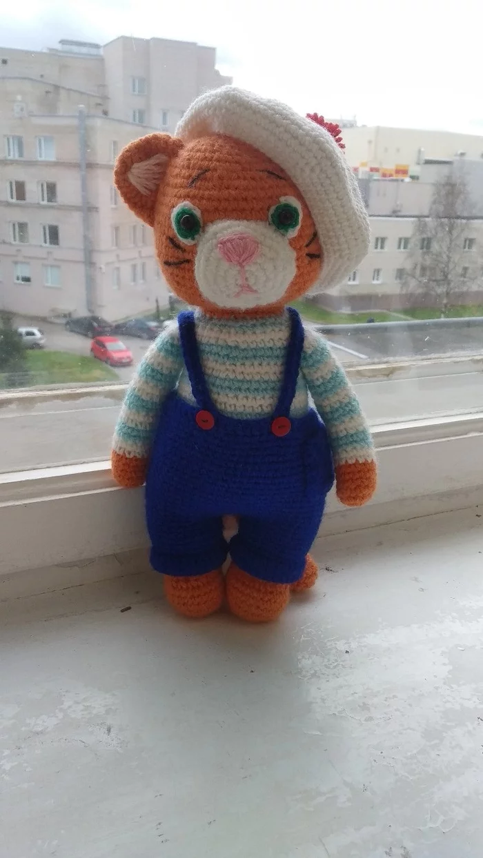 Uhgh.. March has passed, but where is spring? - My, Knitting, Needlework without process, cat, Sadness, 