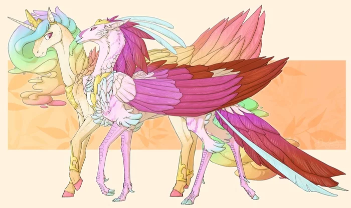 Birds of a feather - My Little Pony, Princess Celestia, Queen Novo, 