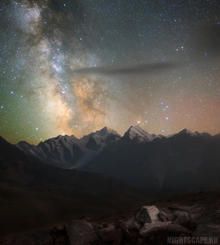 Млечный путь над Эльбрусом