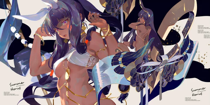 Continuation of the post Chris - NSFW, Anime, Anime art, Fate, Fate grand order, Nitocris, Reply to post, Longpost, 