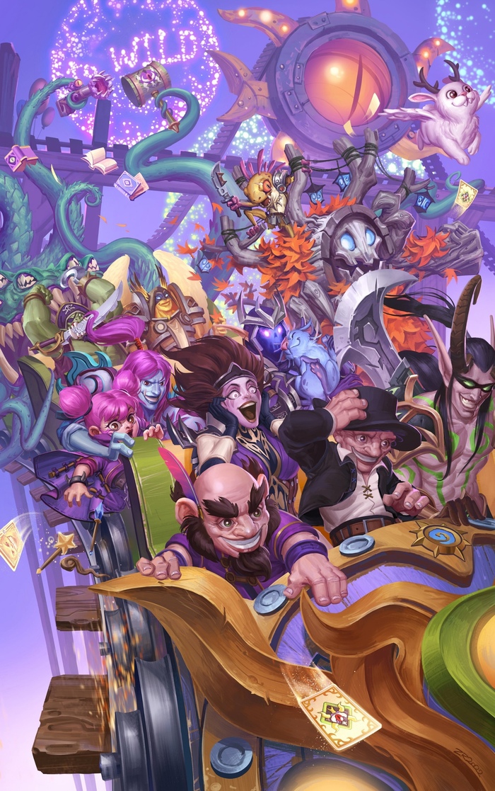 Арт уходящих в Вольный формат карт от художника _linxz