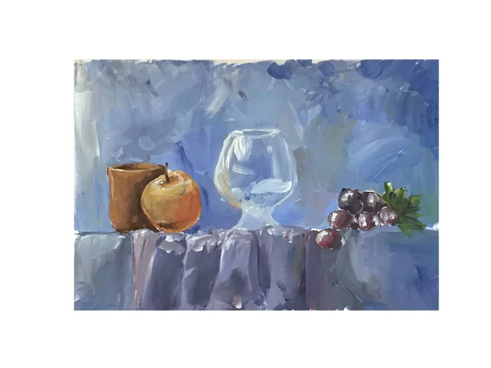 What I Draw - My, Painting, Still life, Gouache, Фрукты