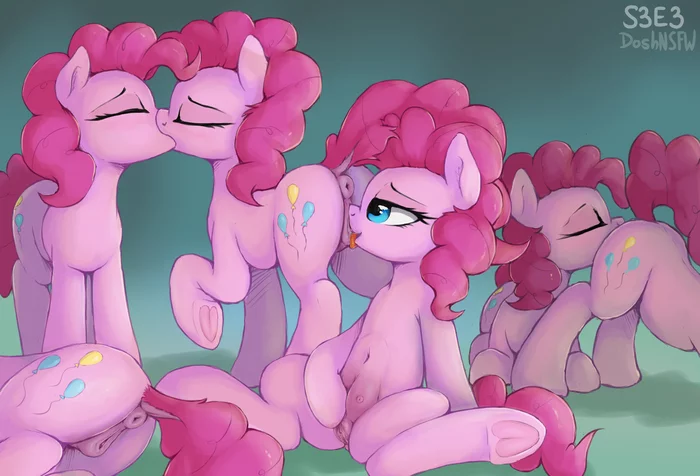 Another use case for the magic lake - NSFW, My little pony, Pinkie pie, MLP Explicit, MLP Udder, MLP anatomically correct, Dosh, MLP Lesbian, Selfcest