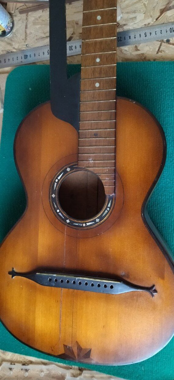 Guitar Workshop. Centennial guitar! - My, With your own hands, Guitar, Needlework with process, Handmade, Tree, Woodworking, Wood products, Video, Longpost, Restoration, Youtube