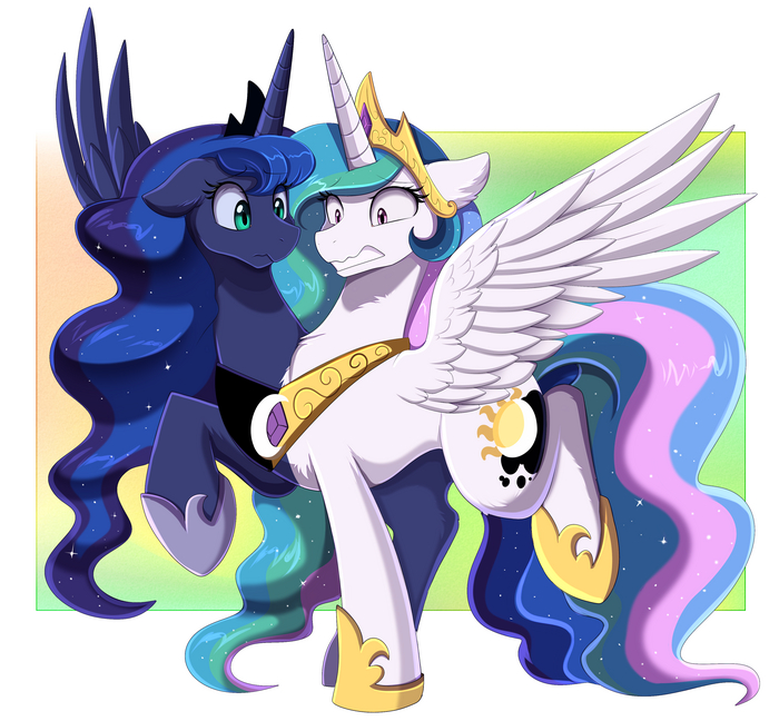  My Little Pony, Princess Luna, Princess Celestia, , Pridark