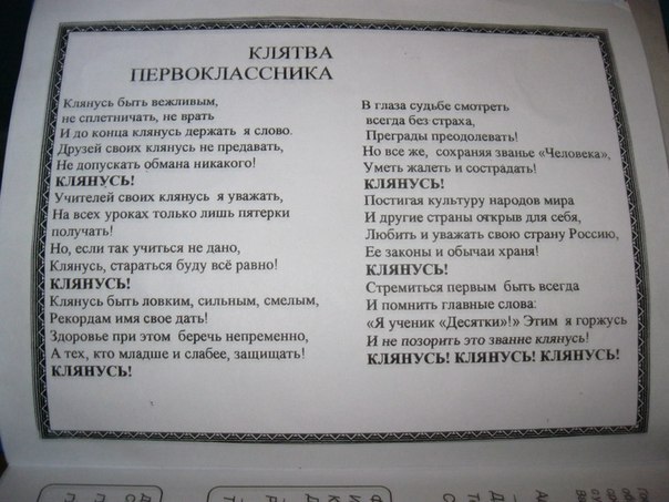 First-grader's oath - My, Saint Petersburg, School, The oath, First grader, Pupils, Propaganda