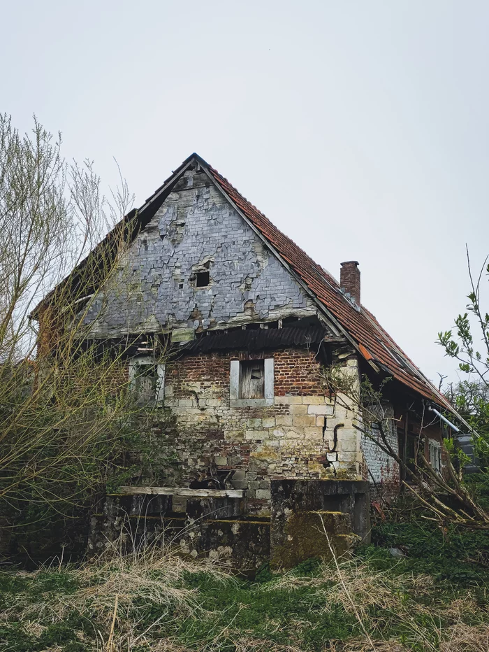 Old Water Mill - My, Mobile photography, The photo, House, Destroyed building, Building, Water Mill, Mill