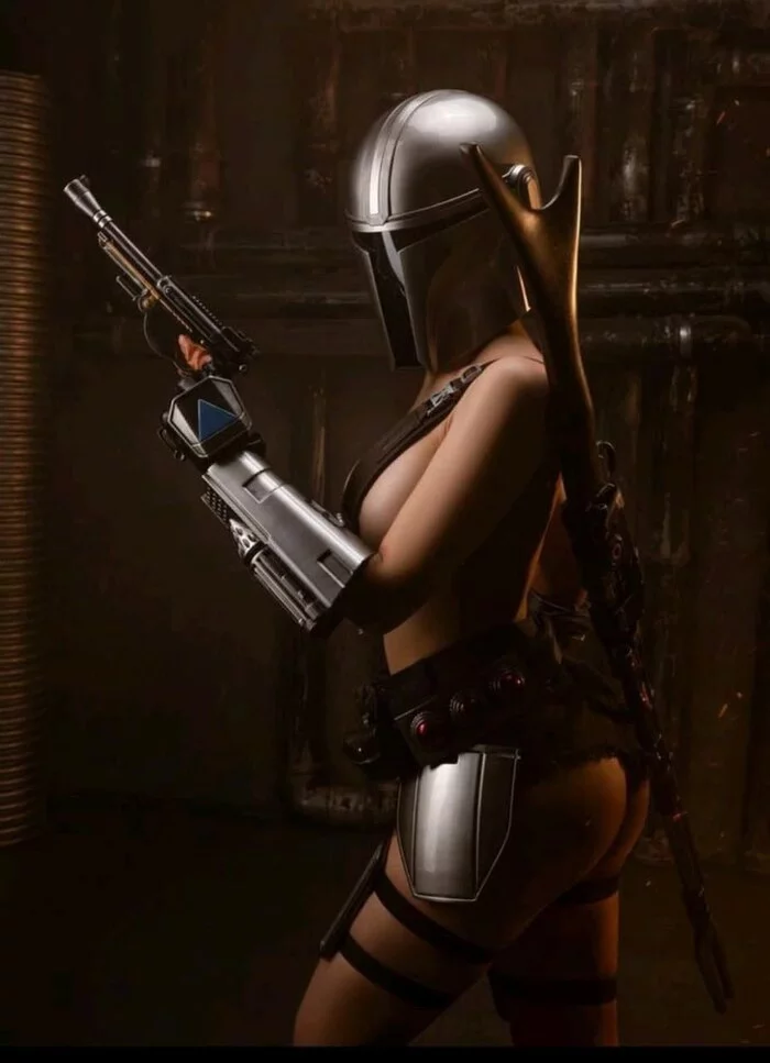 Continuation of the post Mandalorian - NSFW, Cosplay, Star Wars, Mandalorian, Reply to post, Longpost