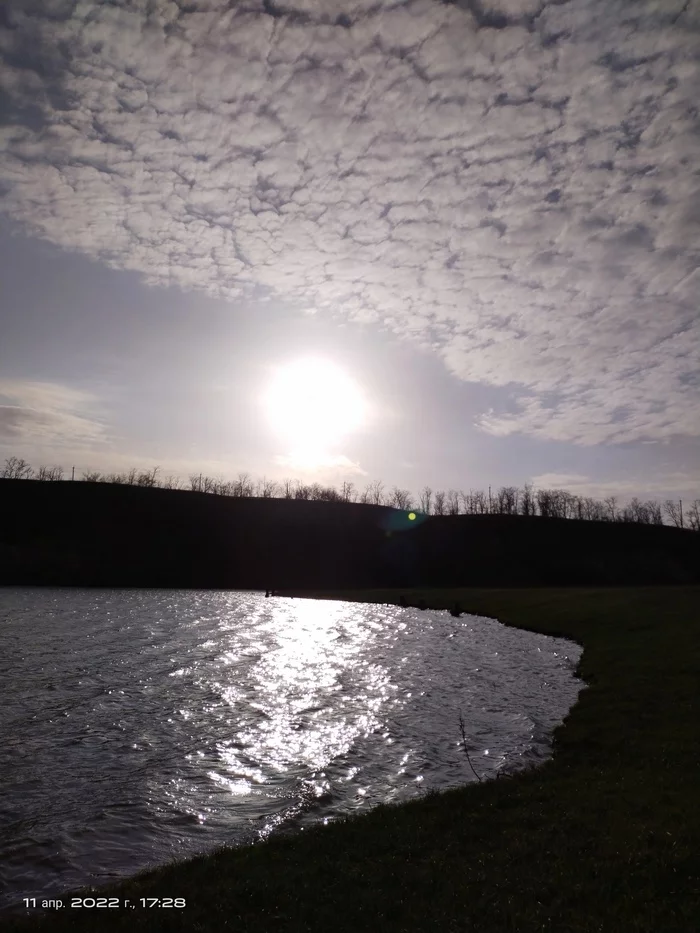 Small river - My, Nature, Bike ride, Longpost, River, Sky