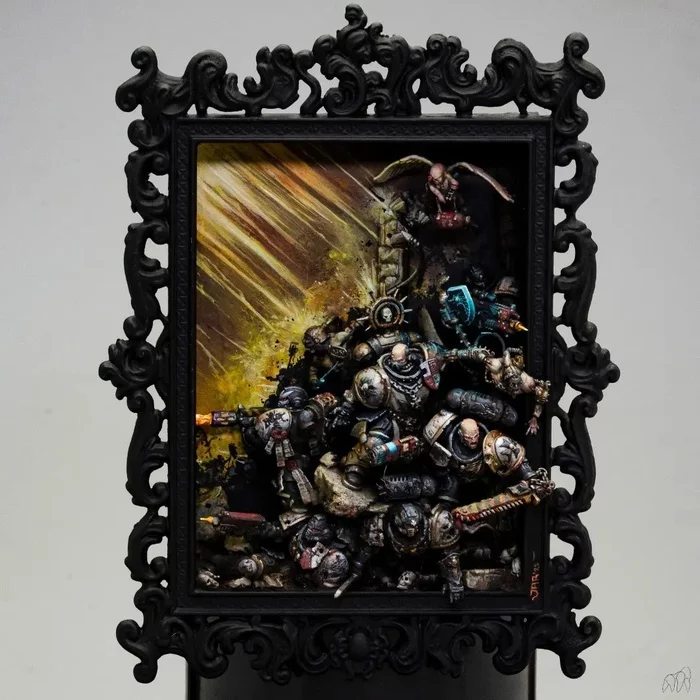 «Rain of Vengeance» - Warhammer 40k, Diorama, Painting, Miniature, The photo, Longpost