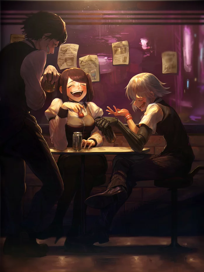 VA-11 HALL-A - Va-11 Hall-A, Jill Stingray, Dana Zane, Арт, Игры, 