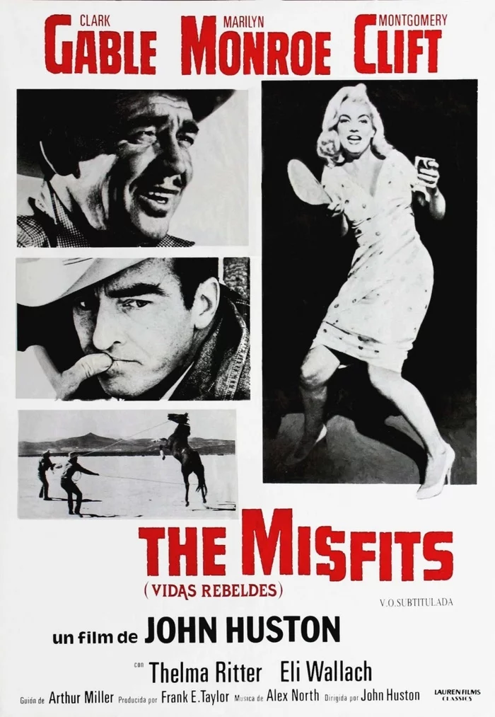 Marilyn Monroe in the movie The Misfits (XI) Cycle The Magnificent Marilyn Episode 944 - Cycle, Gorgeous, Marilyn Monroe, Actors and actresses, Celebrities, Blonde, Movies, Hollywood, USA, 60th, 1961, Clark Gable, Poster, Movie Posters, Girls, 