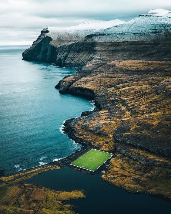 I want to show you photos taken by a guy who took off a van and went to all the stadiums of the Premier League of the Faroe Islands - Football, Faroe islands, Travels, Stadium, Longpost, 