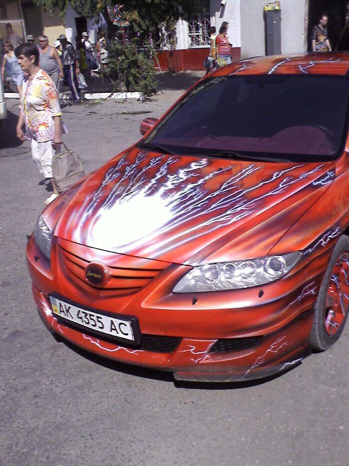 Crimean tuning, photo of 2007. Feodosiya - My, Longpost, Airbrushing, Auto, Car, Feodosia, 2007
