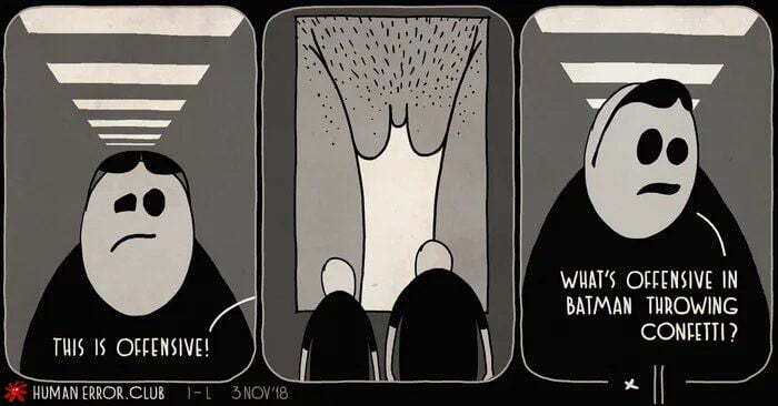 It's disgusting! - Batman, Comics, Perception, Translation, 9GAG, Repeat, Humor