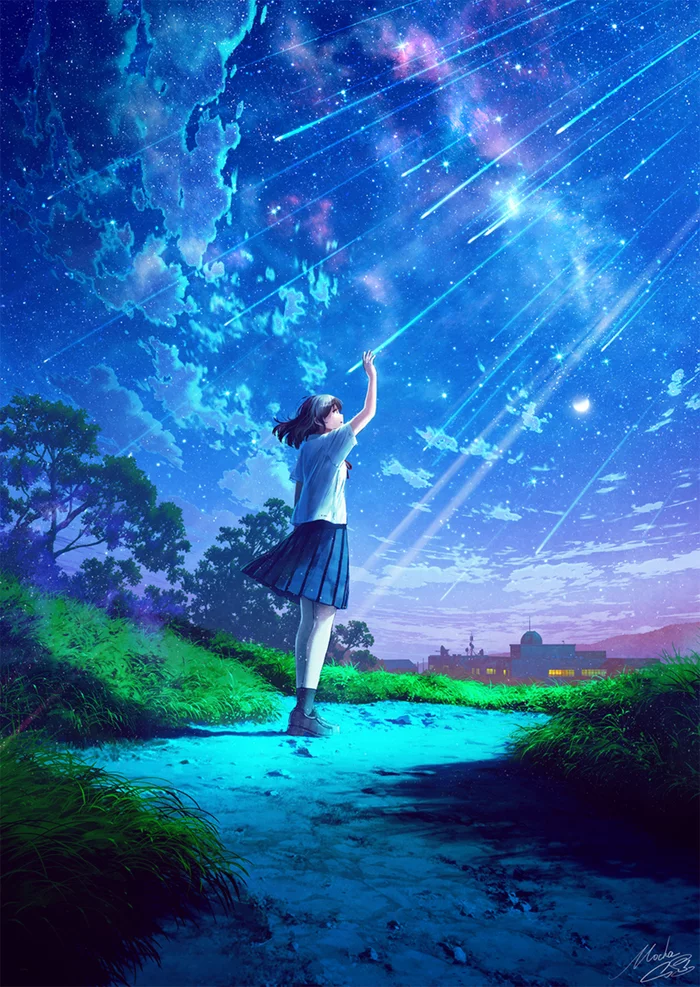 Starfall - Art, Anime art, Mocha, Starfall