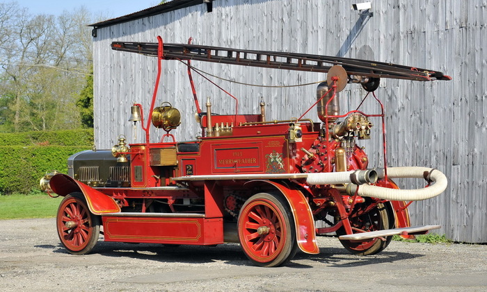 Старинная пожарная машина Merryweather Fire Engine '1913 Merryweather, Пожарная сигнализация, Авто, Машина, Ретроавтомобиль, Длиннопост