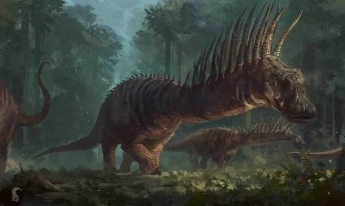 Bahadasaurus: It was only described in 2019, and it amazed the public. Strange spikes turned out to be a brilliant invention of nature - Dinosaurs, Animal book, Paleontology, Yandex Zen, Longpost