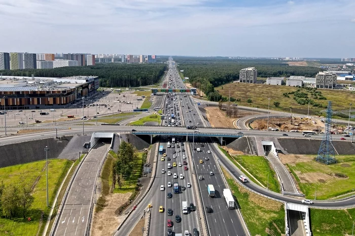 The section of the Kiev highway from the 51st to the 53rd kilometer is being reconstructed - My, Moscow, Road, Highway, Beautification, Kievskoe shosse, Road repair