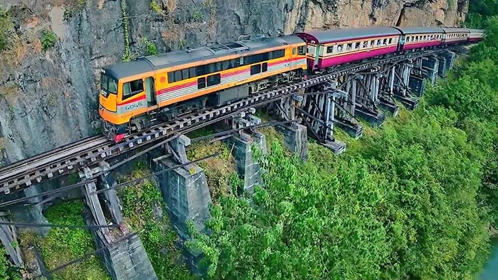 Trainbow - A train, Railway, The mountains