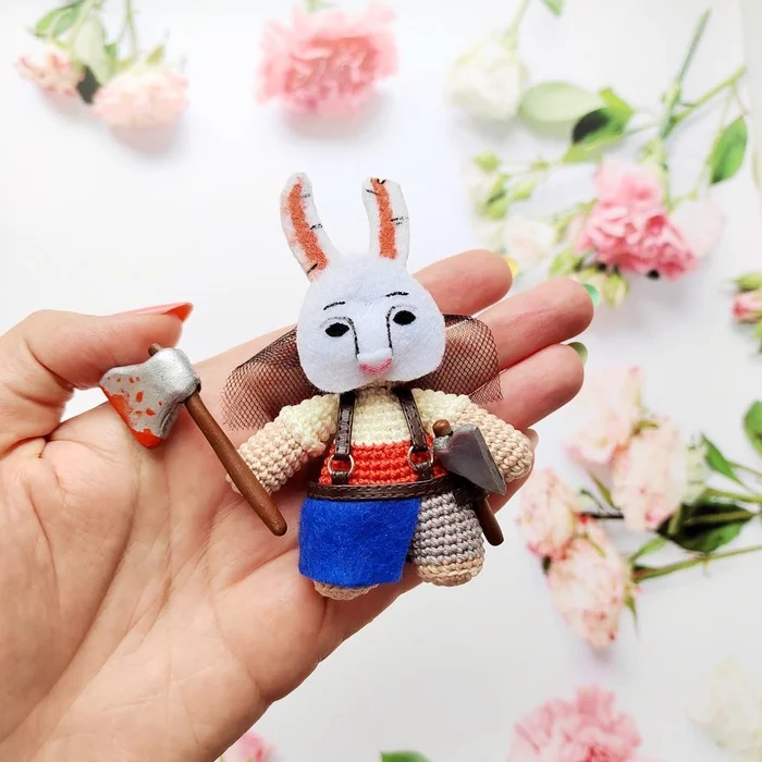 Anushka. Dead by daylight - My, Dead by daylight, Amigurumi, Knitted toys, Crochet, Anna the huntress, Needlework without process, Friday tag is mine, Video, Vertical video, Longpost